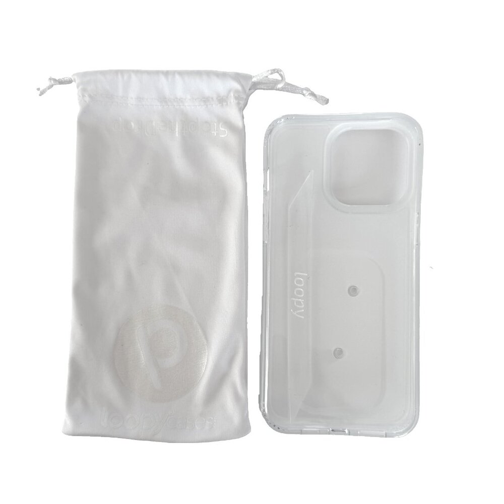 NWT Loopy WHITE SHIMMER iPhone 15 Pro Max Phone Case - Righty - Picture 6 of 10
